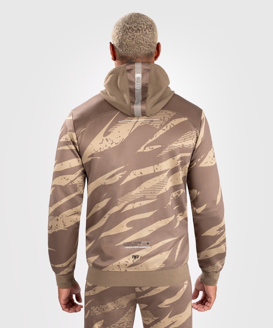 ufc adrenaline by venum fight week herre hettegenser med glidelås - desert camo
