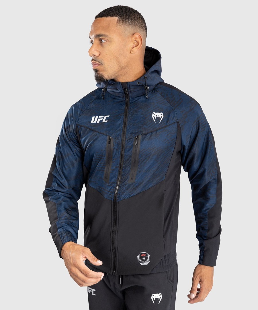 ufc fusion av venum fight week herre hettegenser med glidelås - oceanic blue