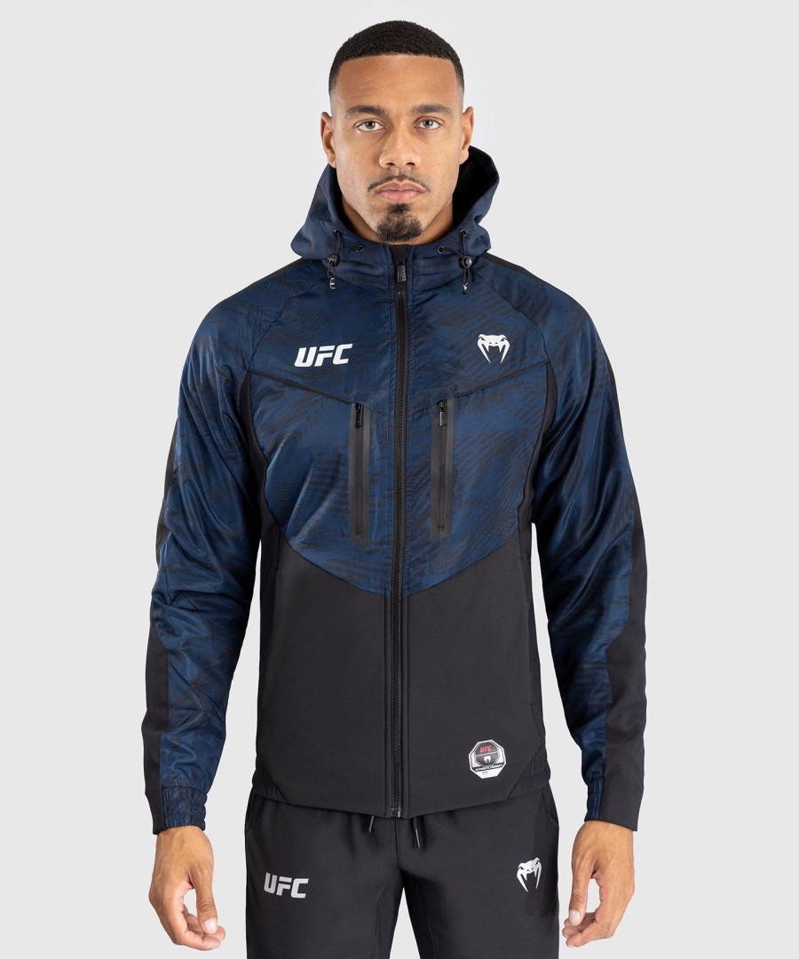 ufc fusion av venum fight week herre hettegenser med glidelås - oceanic blue
