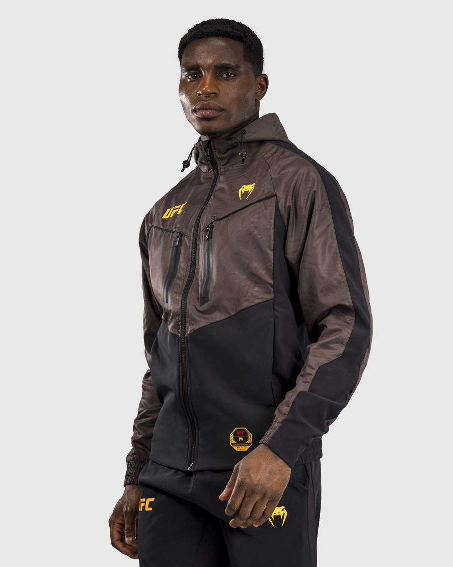 ufc fusion av venum fight week herre zip hettegenser - jordbrun