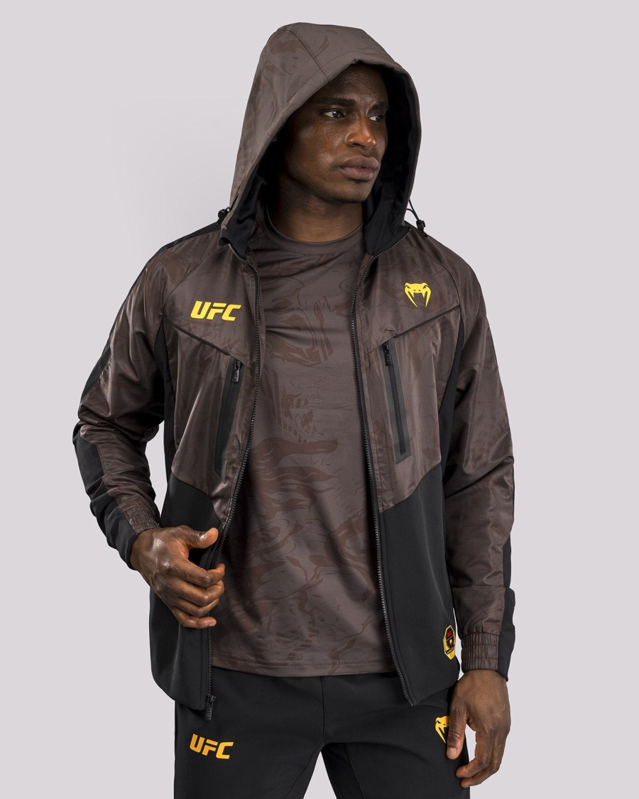 ufc fusion av venum fight week herre zip hettegenser - jordbrun