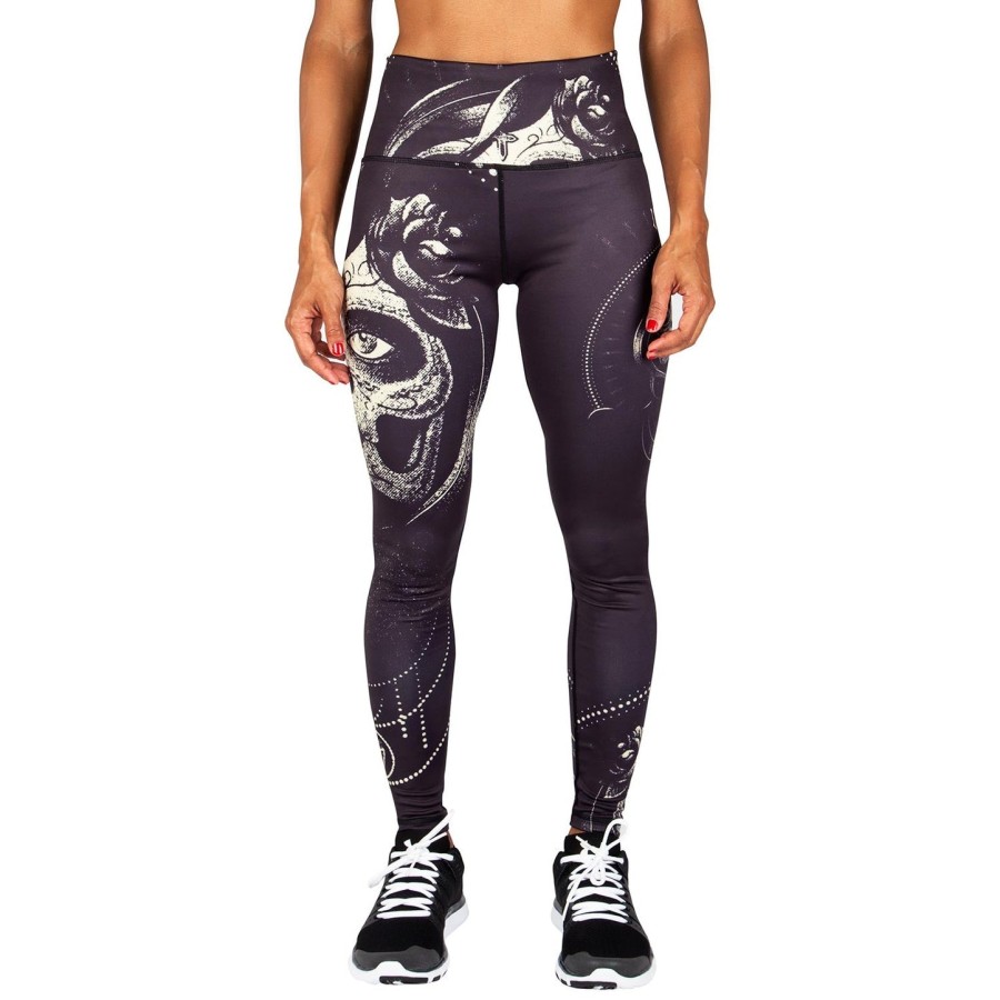 venum santa muerte leggings - svartgul