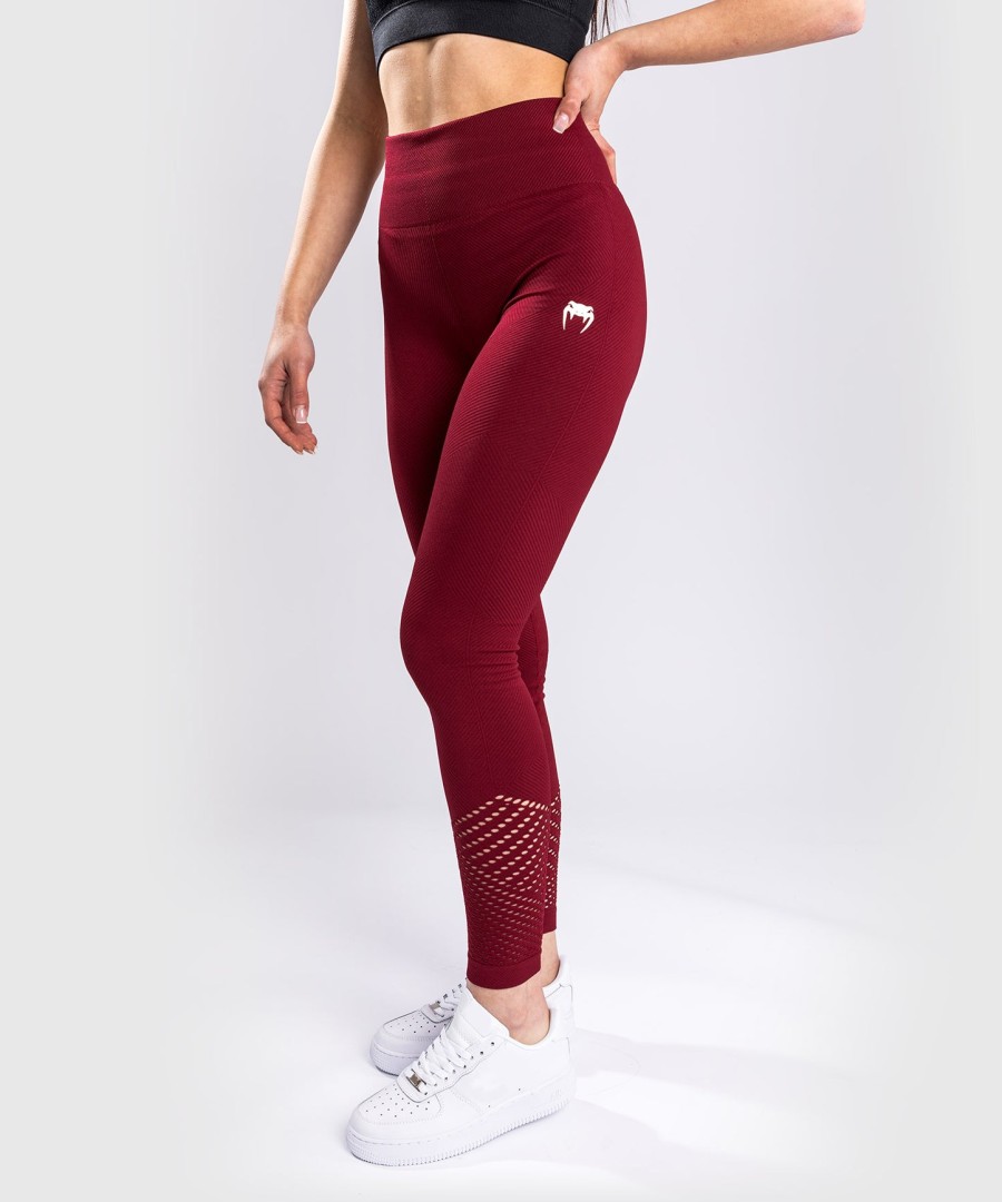 venum sparring sømløse leggings – for dame – burgunder