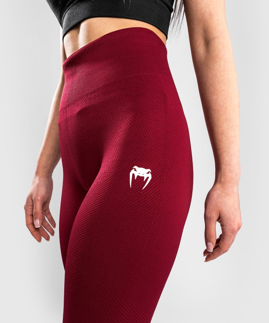 venum sparring sømløse leggings – for dame – burgunder
