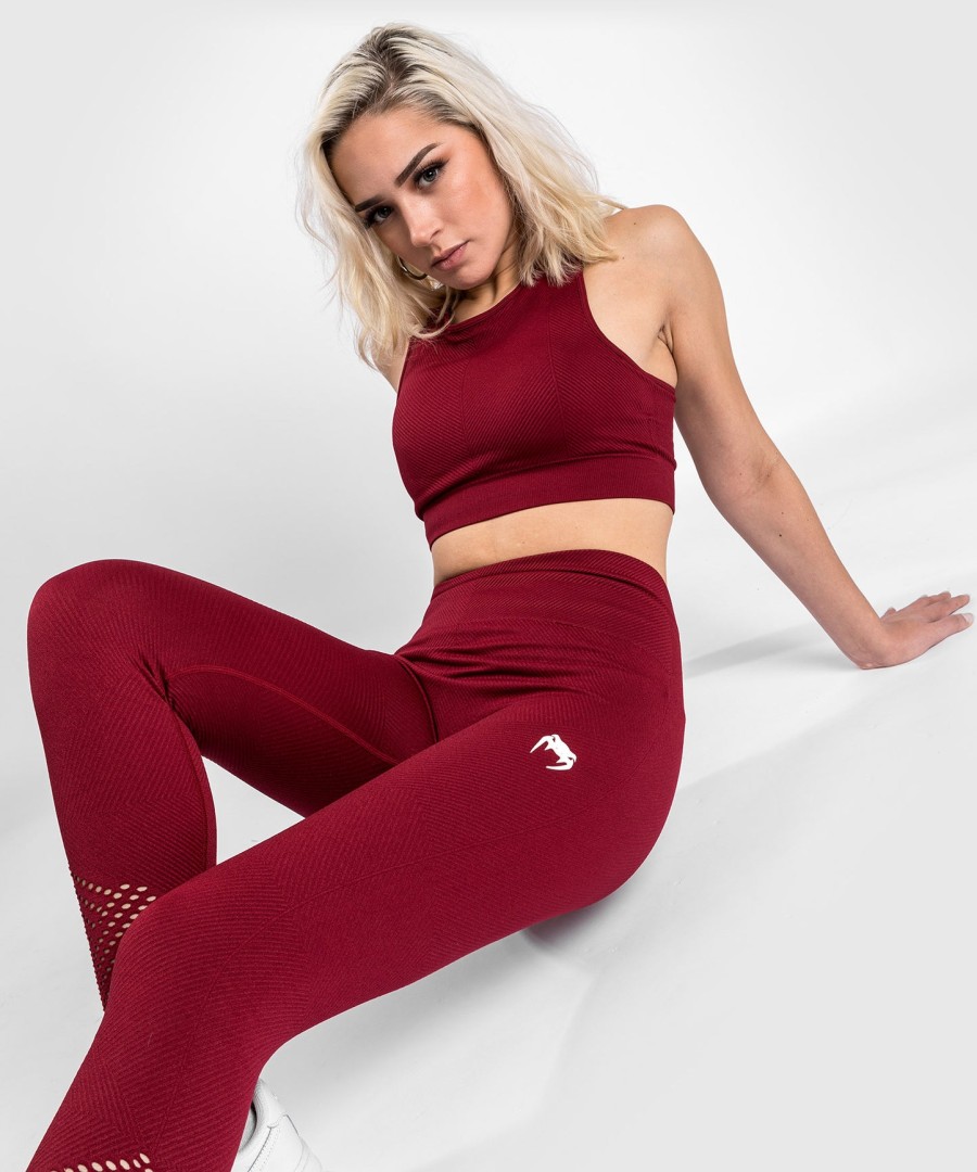 venum sparring seamless 78 leggings – for dame – burgunder