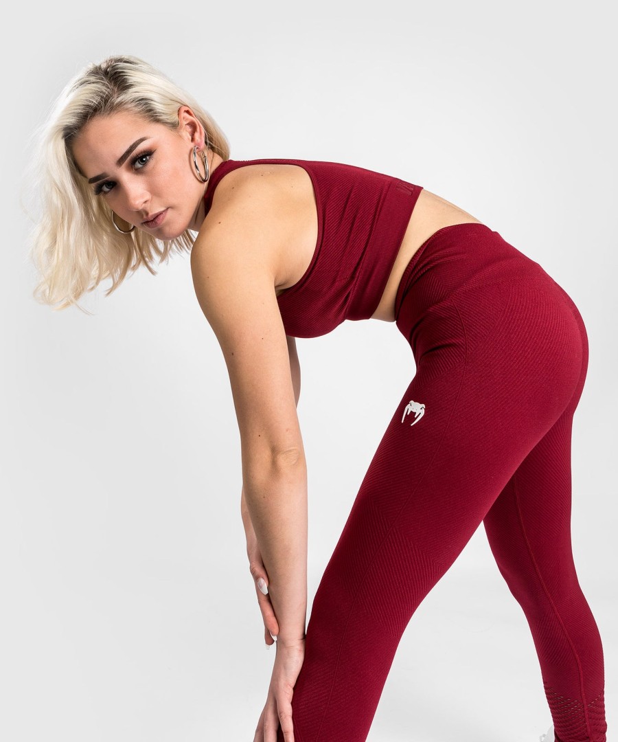 venum sparring seamless 78 leggings – for dame – burgunder