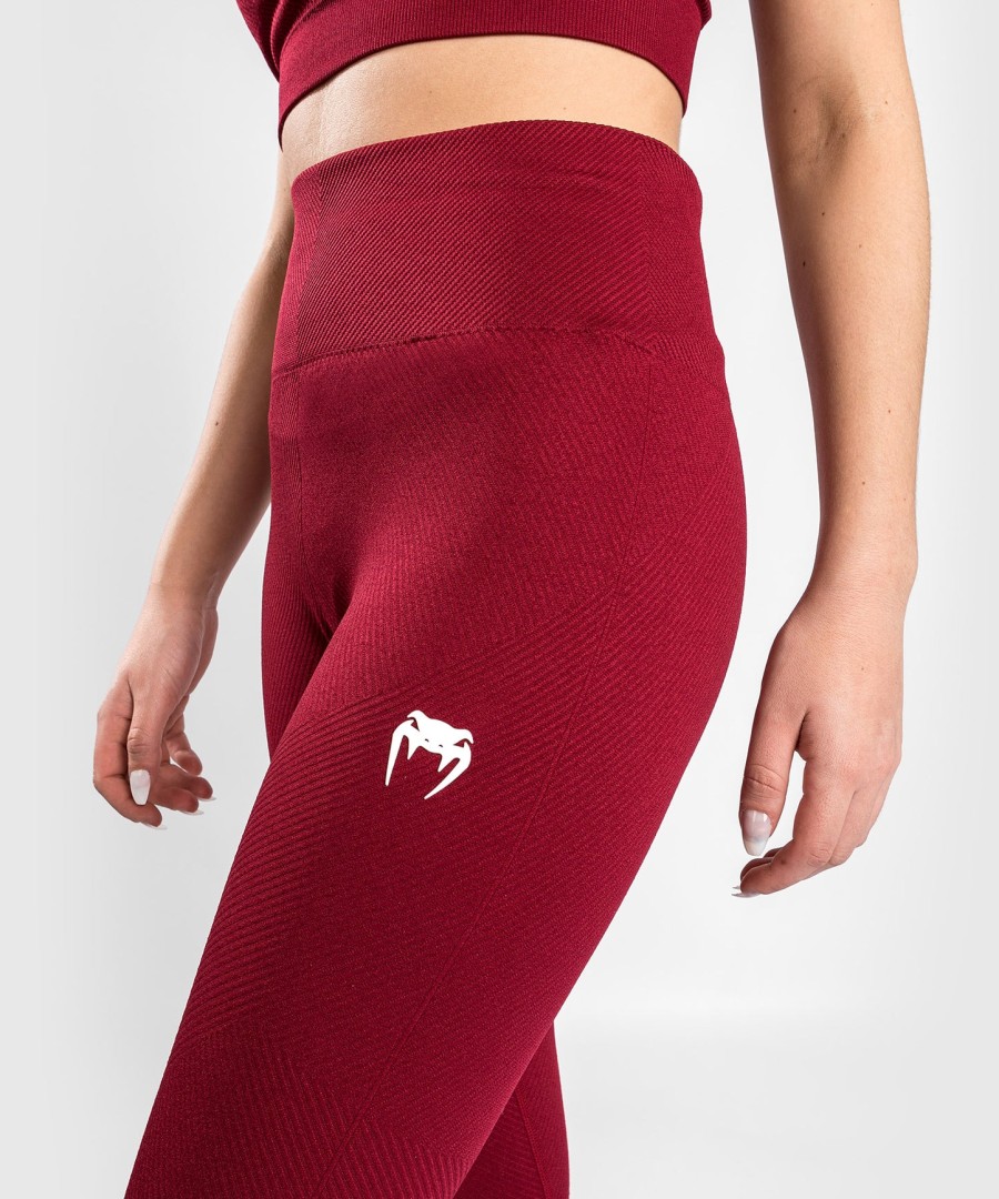 venum sparring seamless 78 leggings – for dame – burgunder
