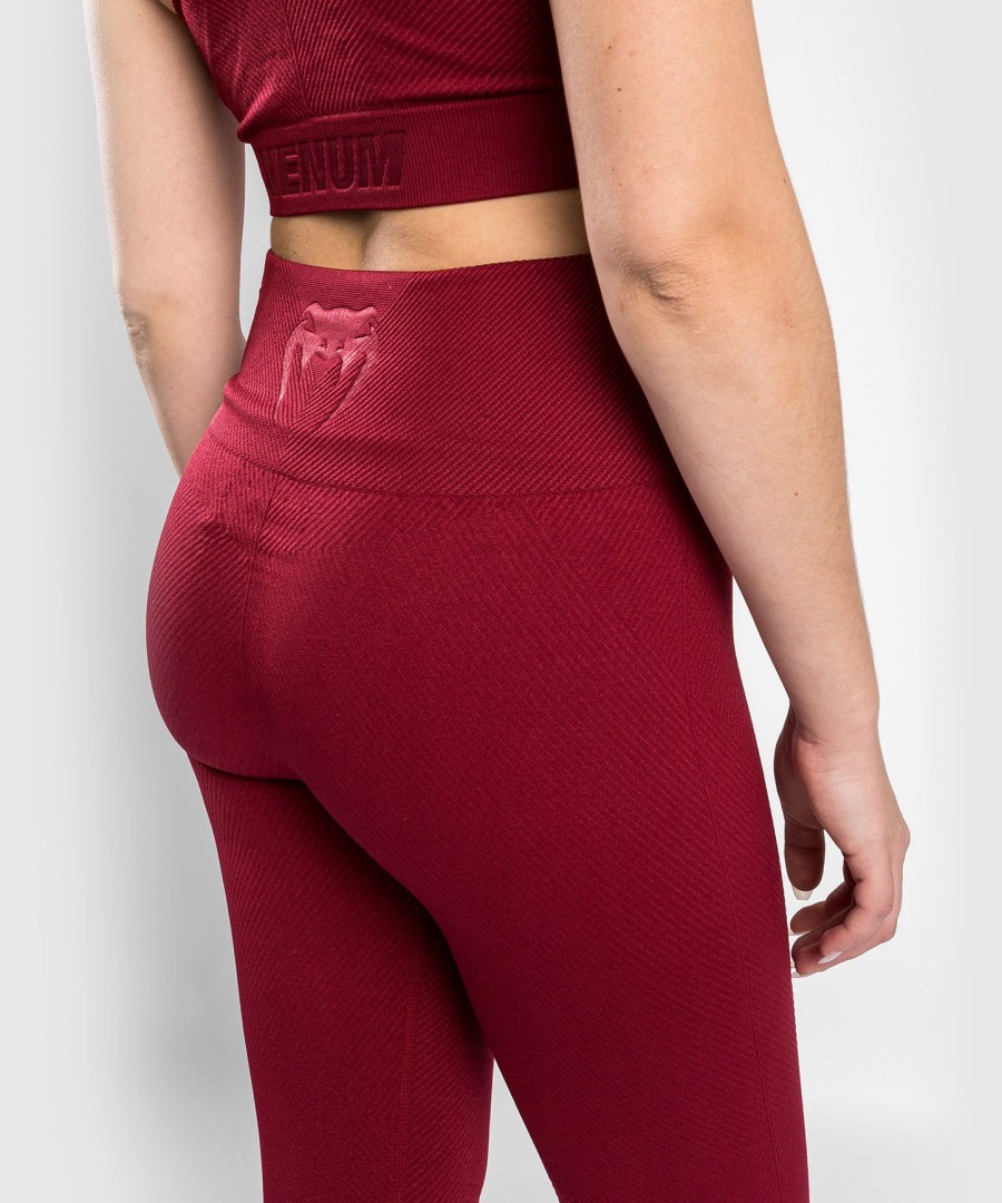 venum sparring seamless 78 leggings – for dame – burgunder
