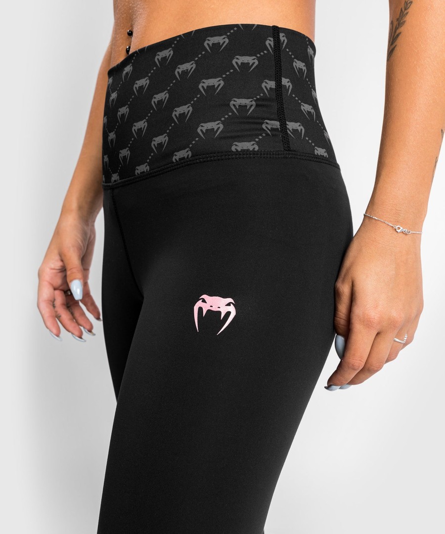 venum monogram 78 leggings - svartrosa gull