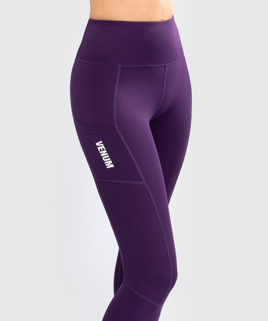 venum essential women performance leggings – dyp lilla