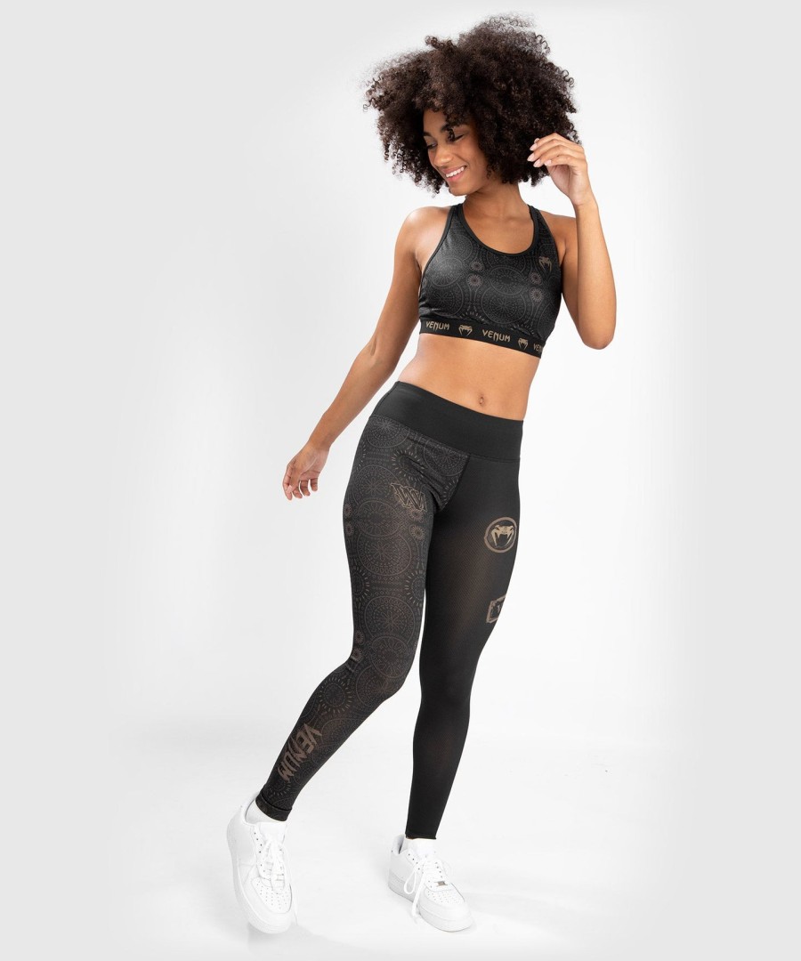 venum dame santa muerte dark side - leggings - svartbrun