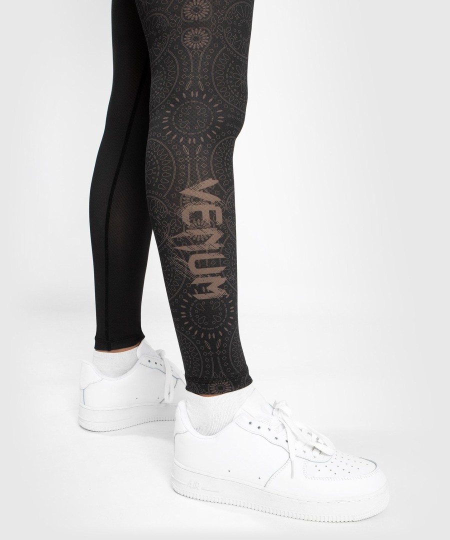 venum dame santa muerte dark side - leggings - svartbrun