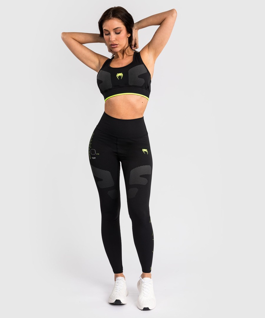 venum training camp 4.0 leggings - svartneongrønn
