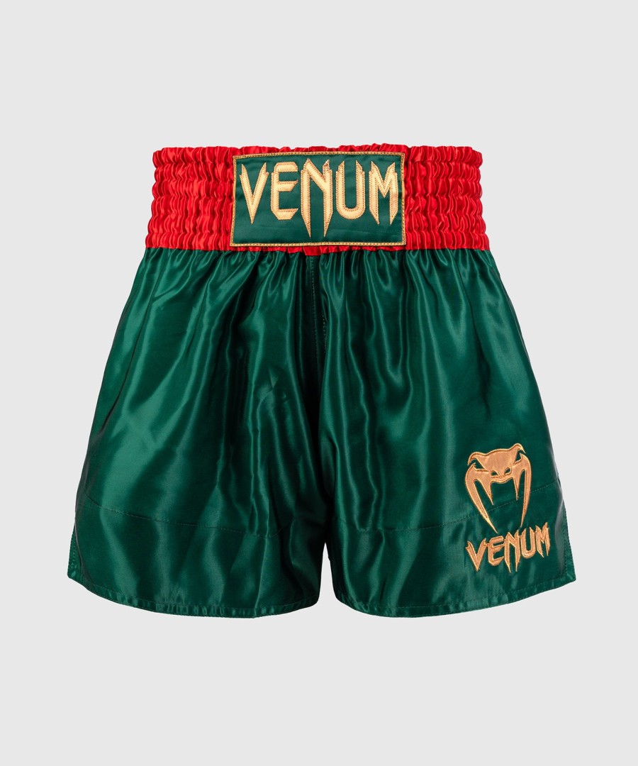 venum classic muay thai shorts - dyp skoggrønn
