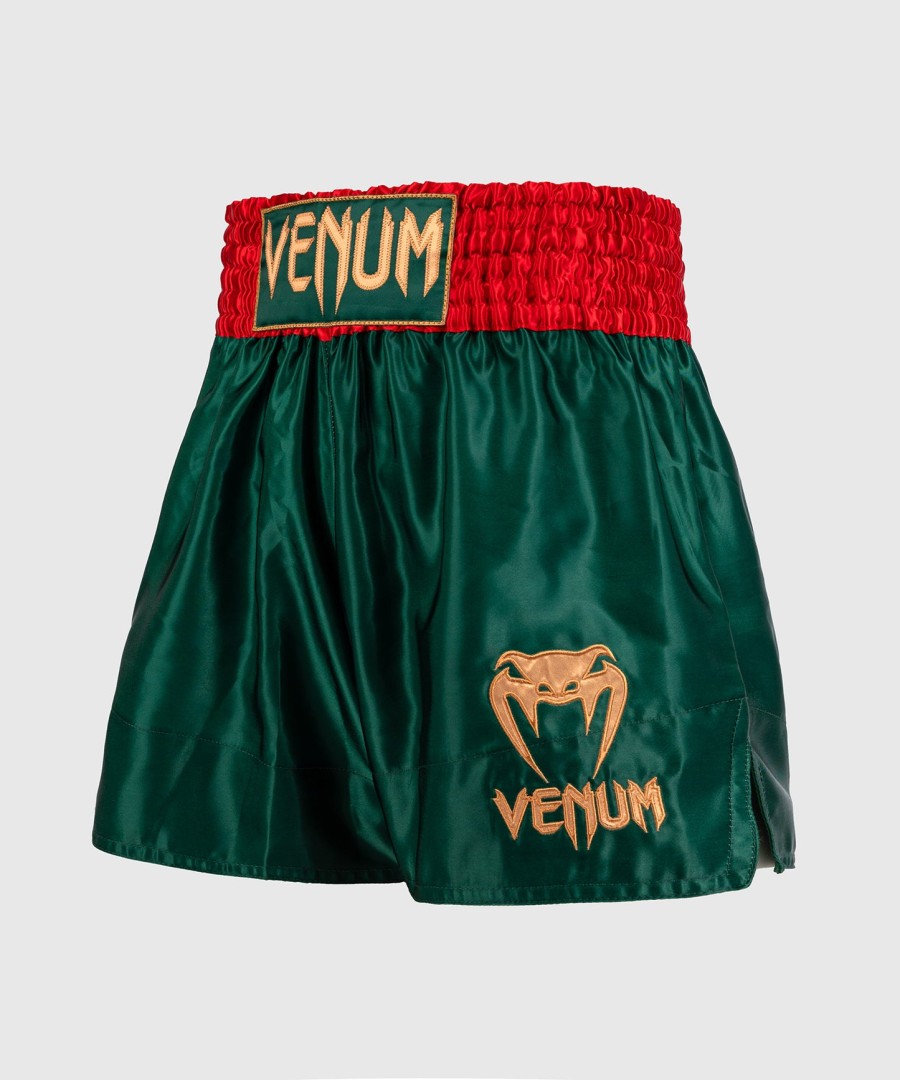 venum classic muay thai shorts - dyp skoggrønn