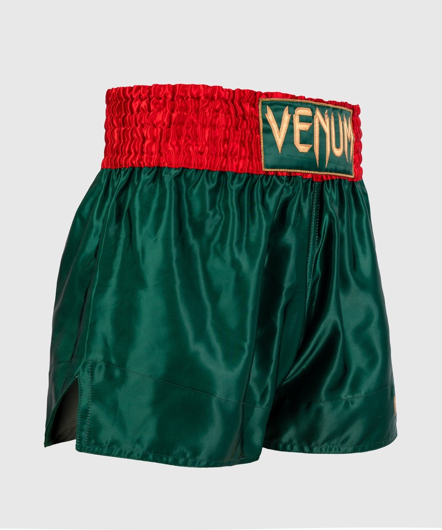 venum classic muay thai shorts - dyp skoggrønn