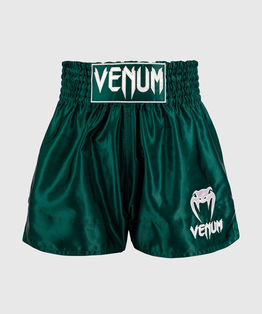 venum classic muay thai shorts - skoggrønn