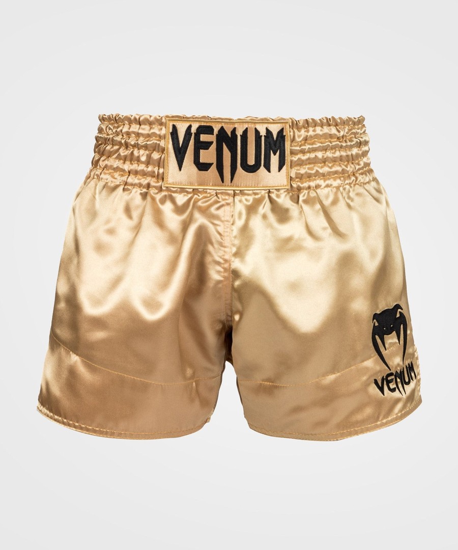 venum classic muay thai shorts - gullsvart