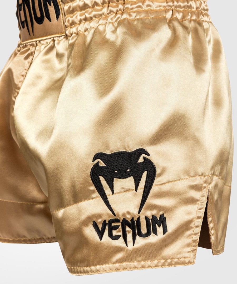 venum classic muay thai shorts - gullsvart