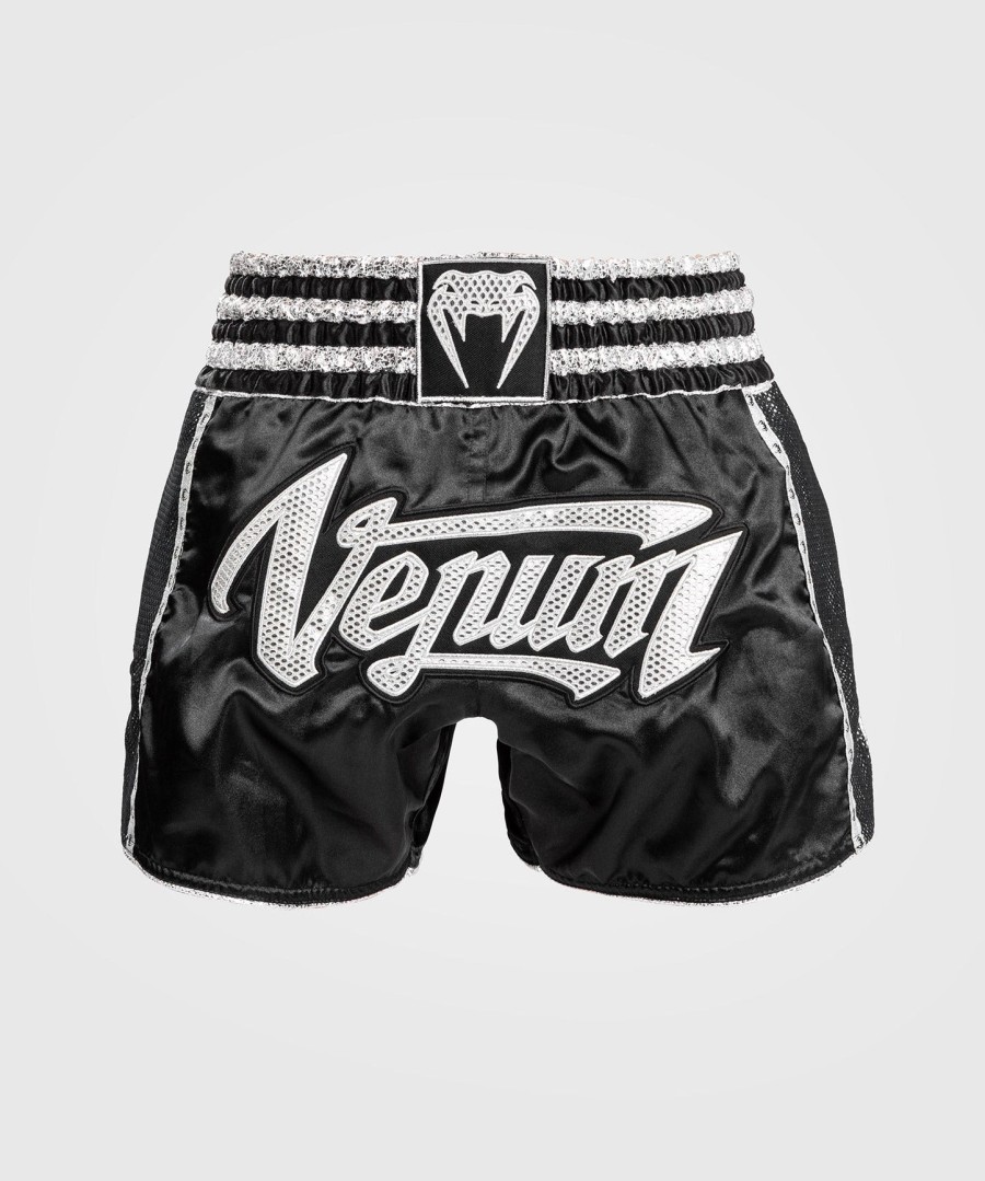 venum absolute 2.0 muay thai shorts - svartsølv