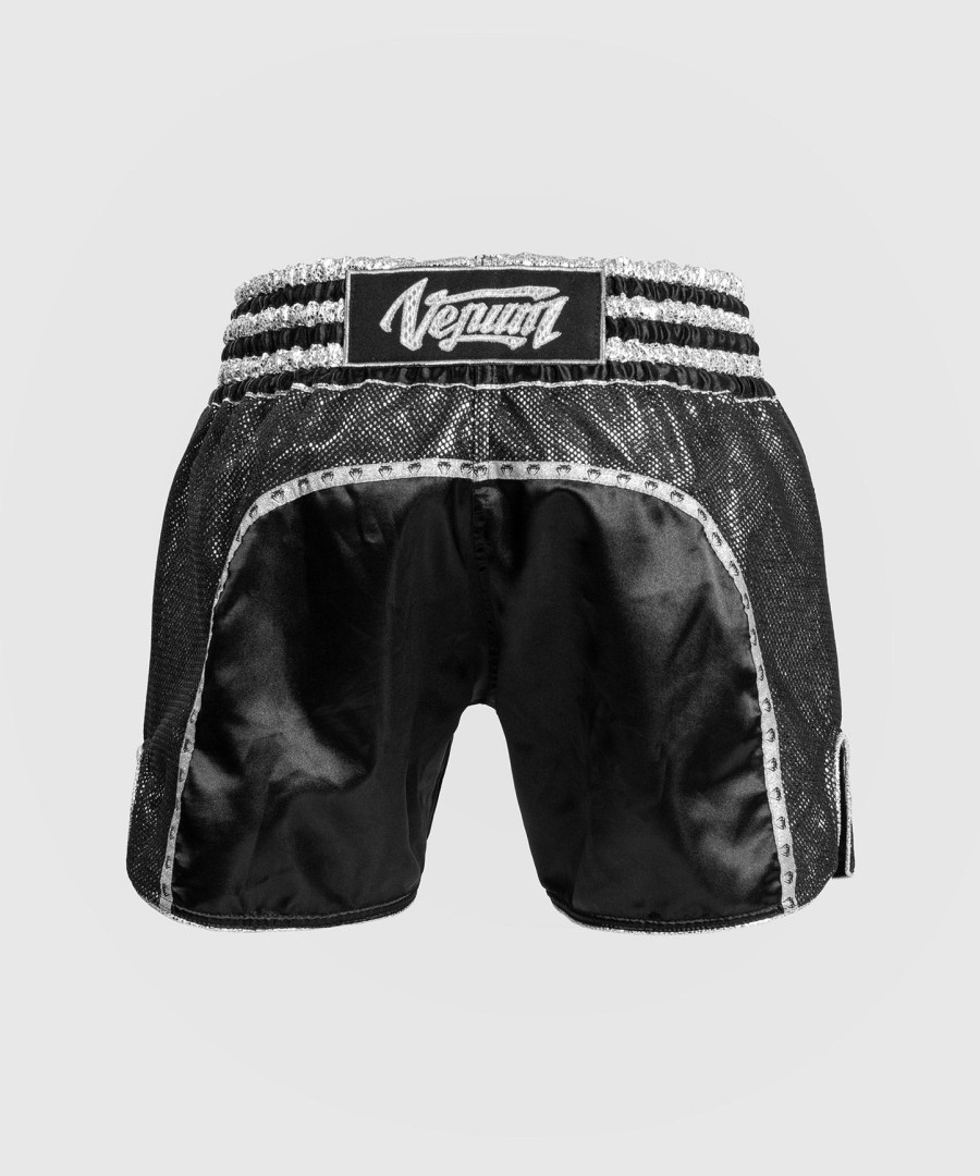 venum absolute 2.0 muay thai shorts - svartsølv