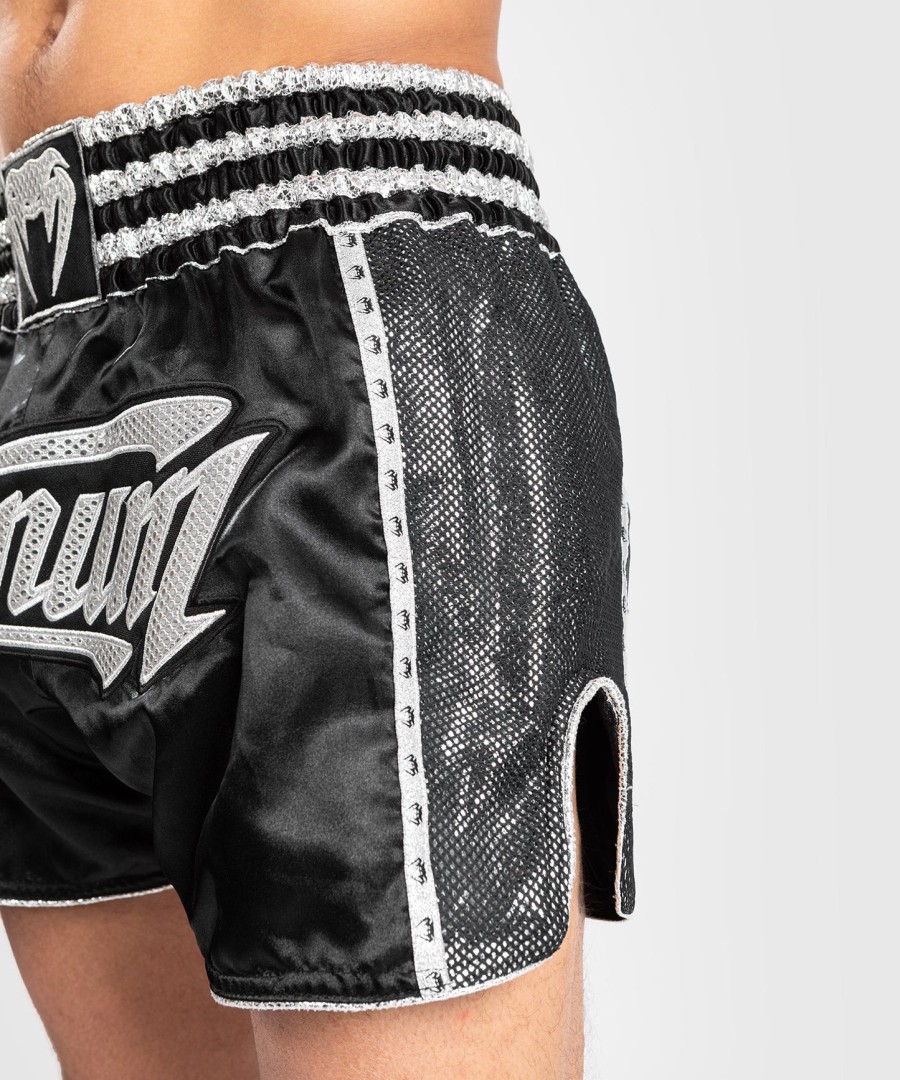 venum absolute 2.0 muay thai shorts - svartsølv