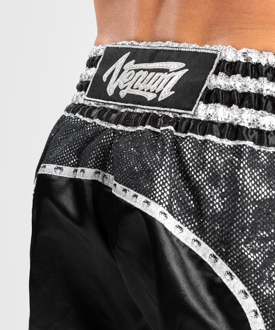 venum absolute 2.0 muay thai shorts - svartsølv