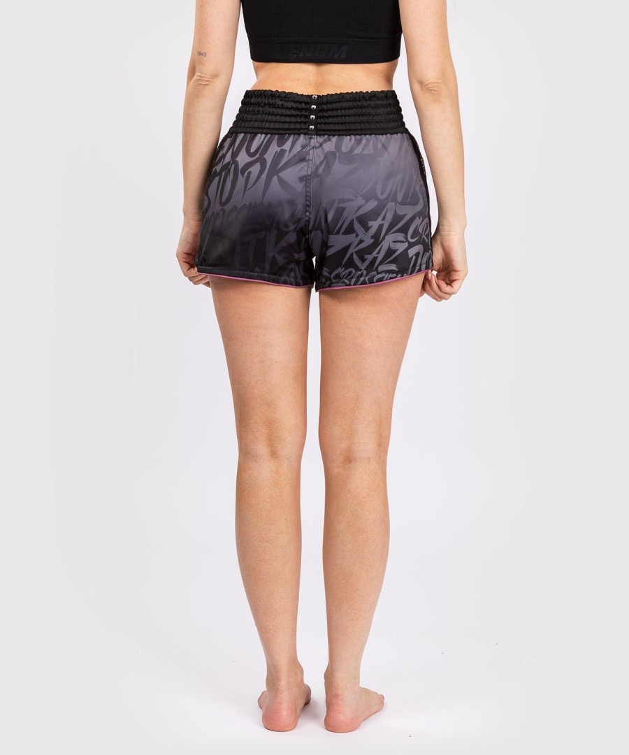 venum x kaz muay thai shorts – svart