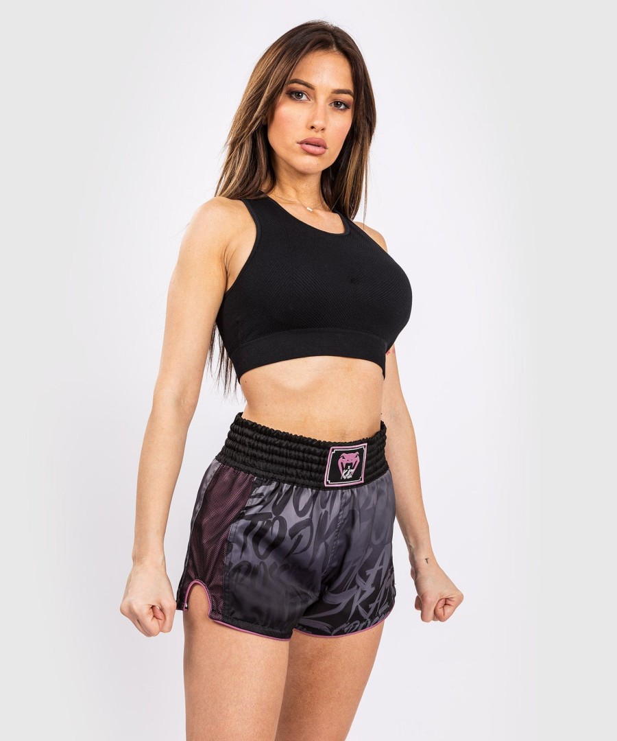 venum x kaz muay thai shorts – svart
