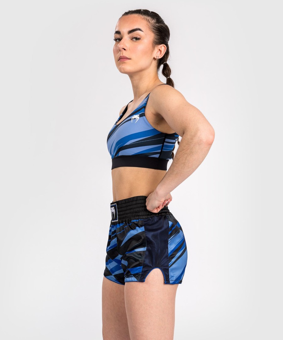 venum abyss muay thai shorts til kvinner - skyggeblå