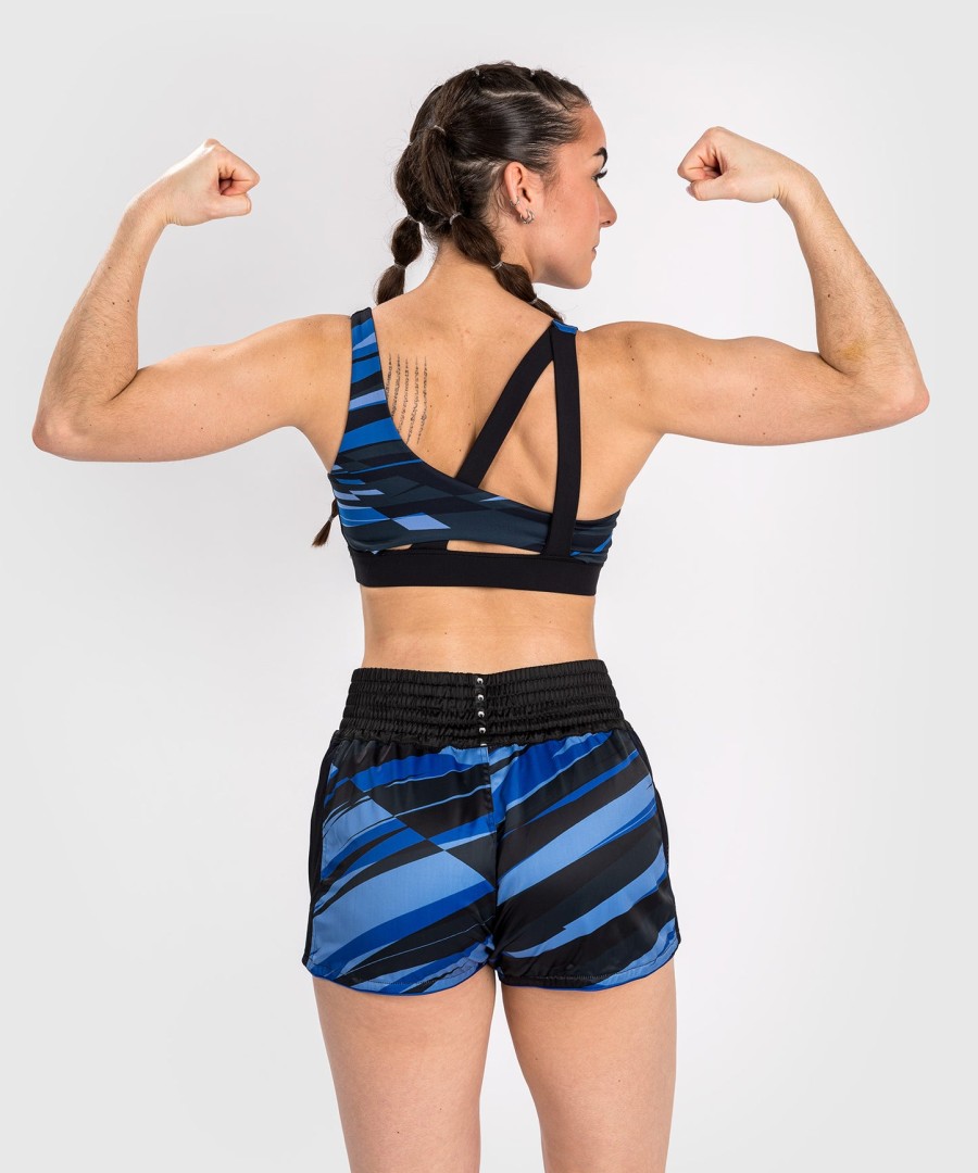 venum abyss muay thai shorts til kvinner - skyggeblå