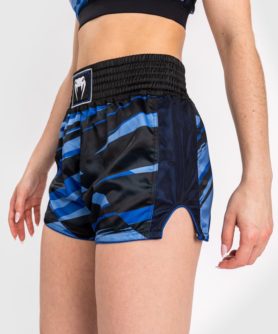 venum abyss muay thai shorts til kvinner - skyggeblå