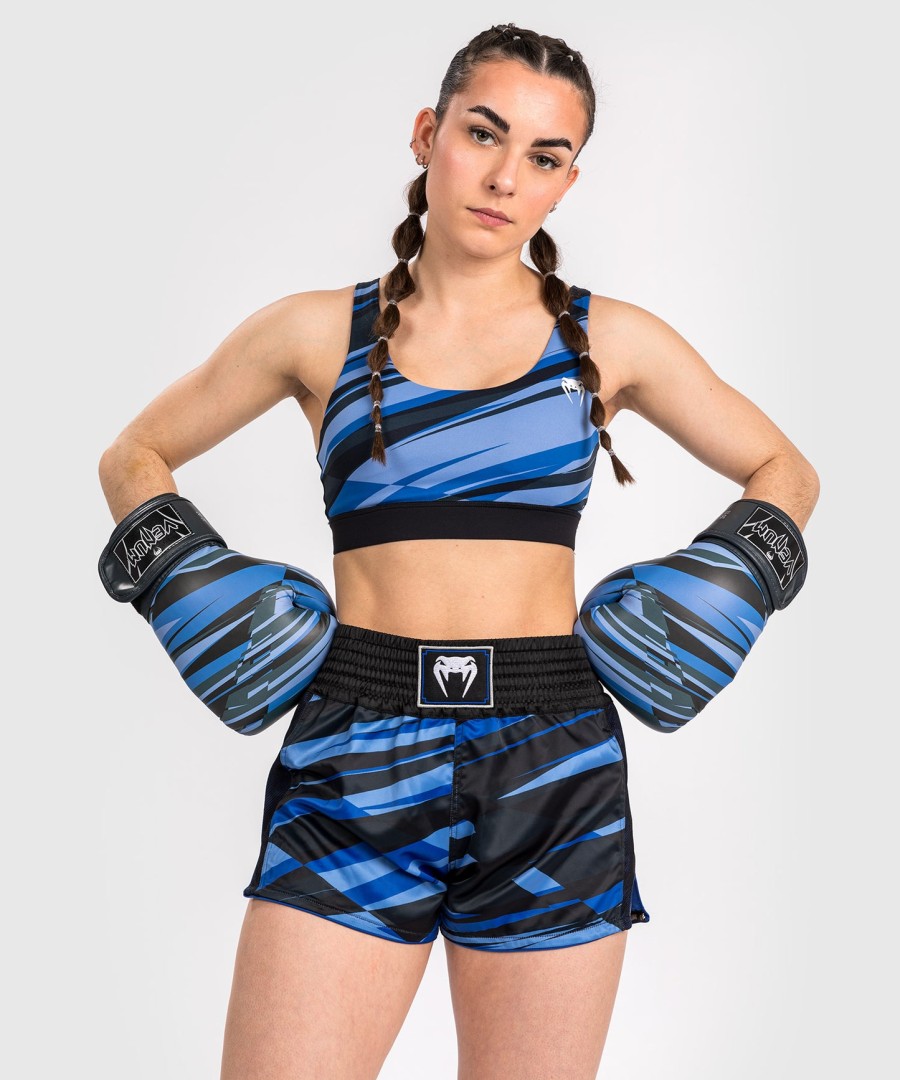 venum abyss muay thai shorts til kvinner - skyggeblå