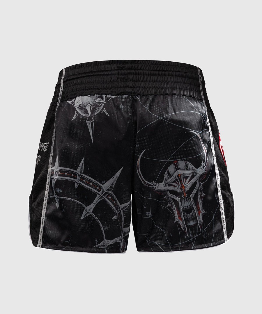 venum gladiator 5.0 muay thai shorts - svartneon oransje