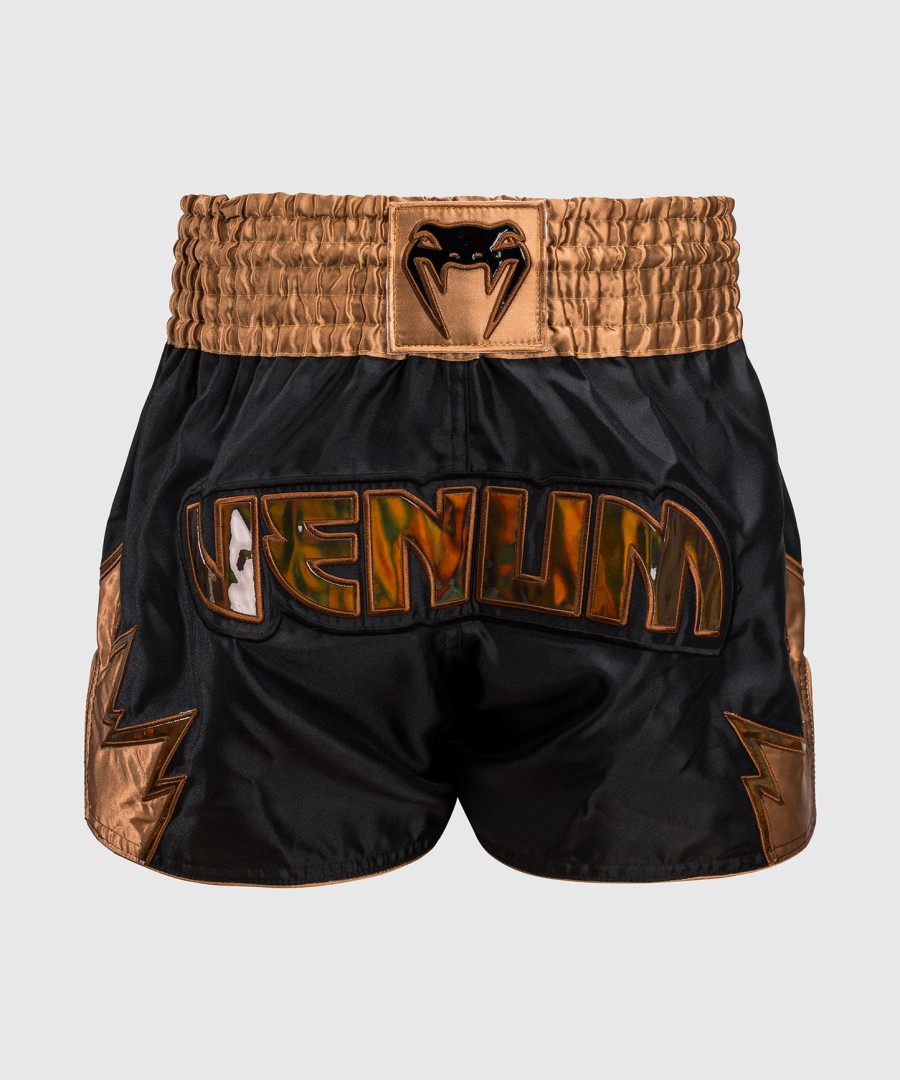 venum inferno muay thai shorts - svartbronse