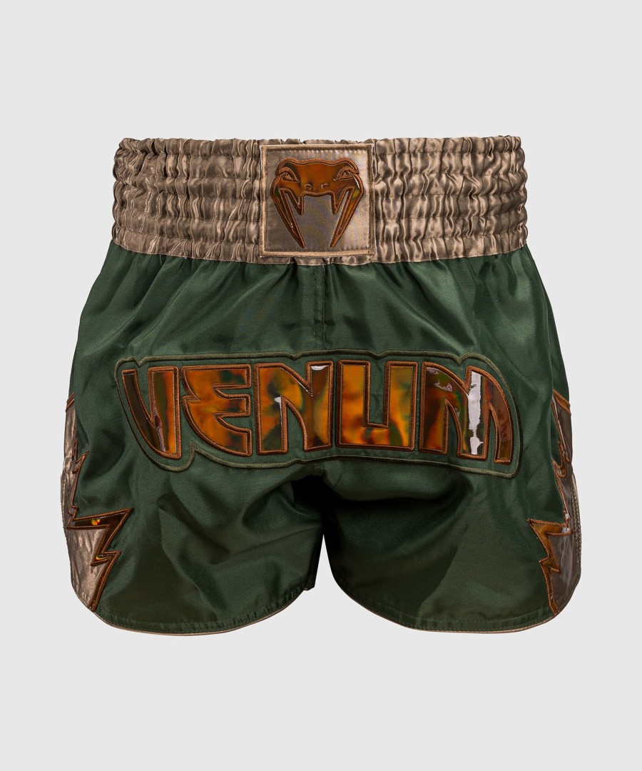 venum inferno muay thai shorts - khakibronse