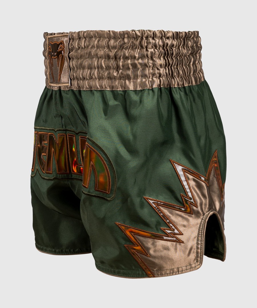 venum inferno muay thai shorts - khakibronse