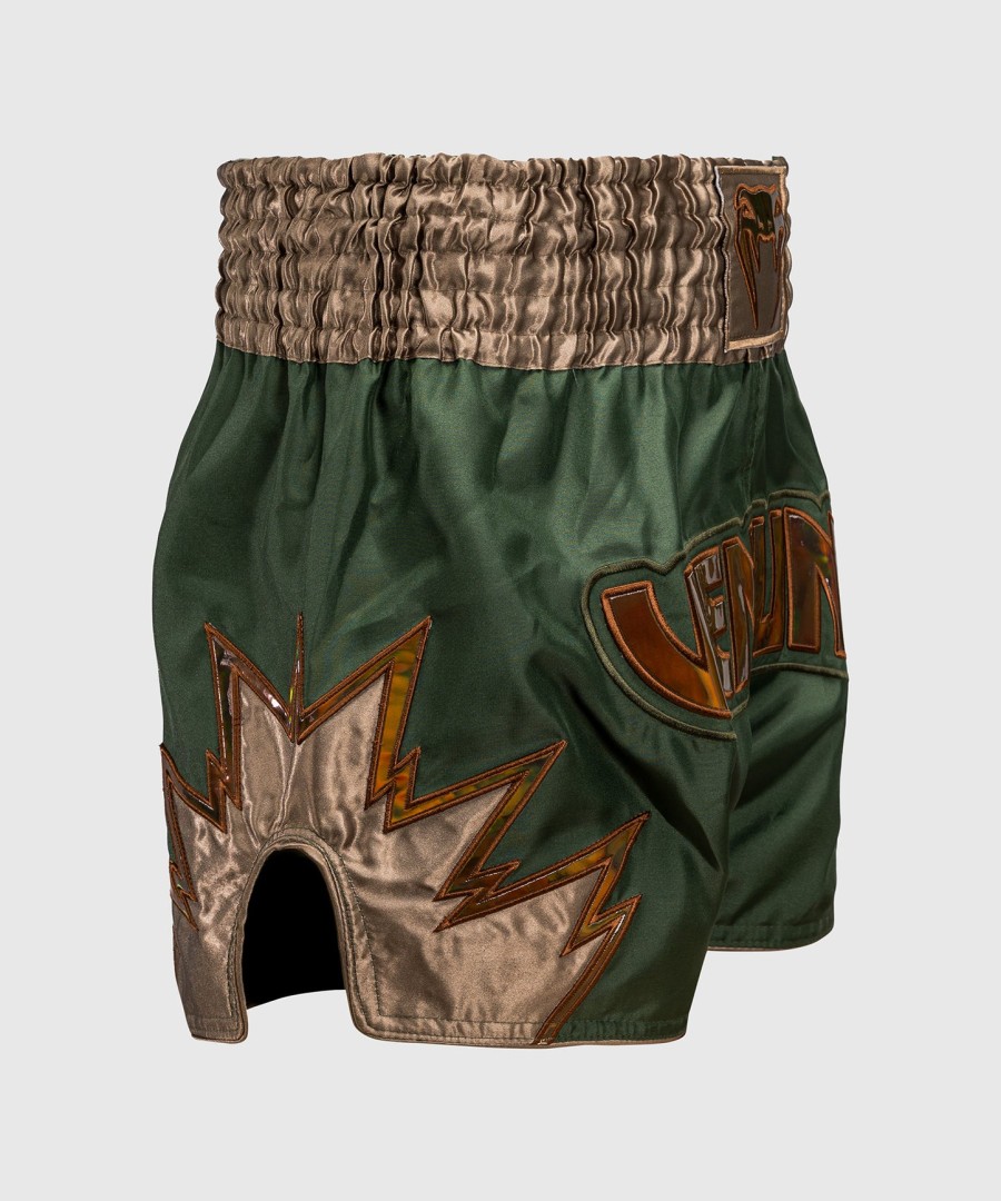 venum inferno muay thai shorts - khakibronse