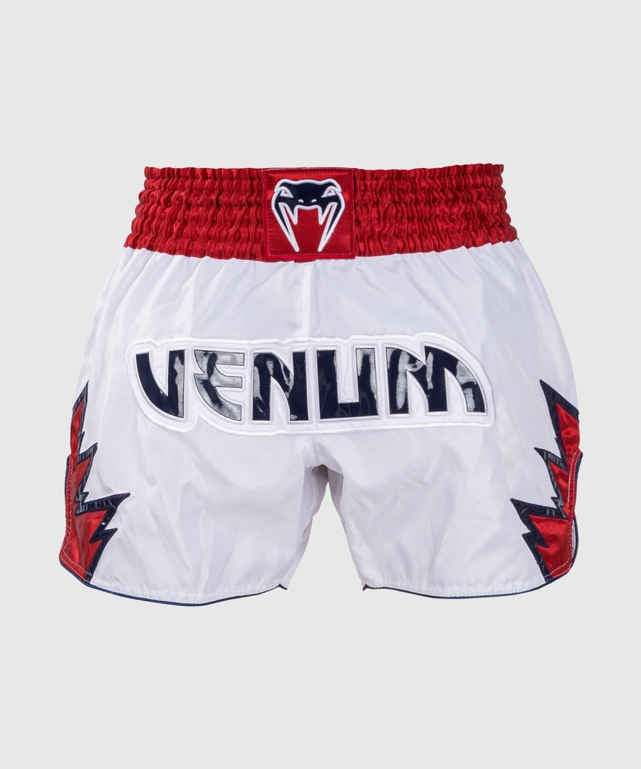 venum inferno muay thai shorts - hvitrød