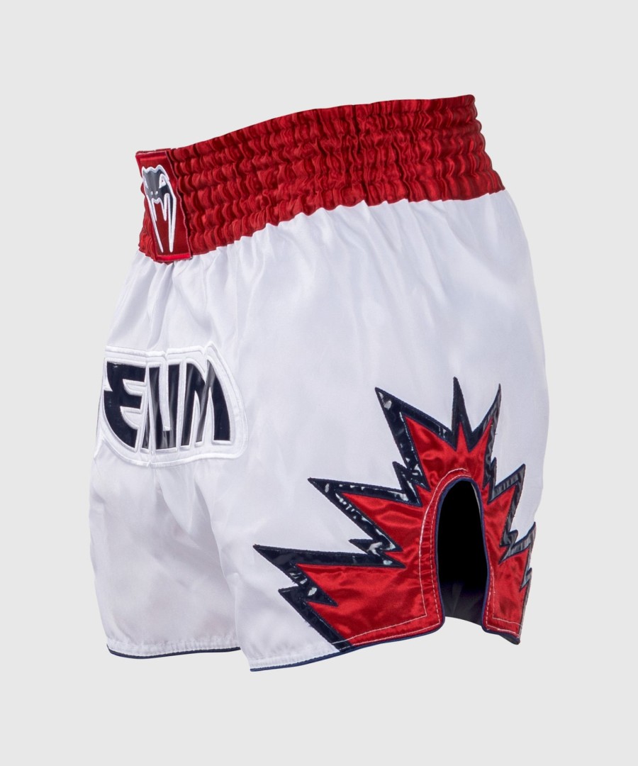 venum inferno muay thai shorts - hvitrød