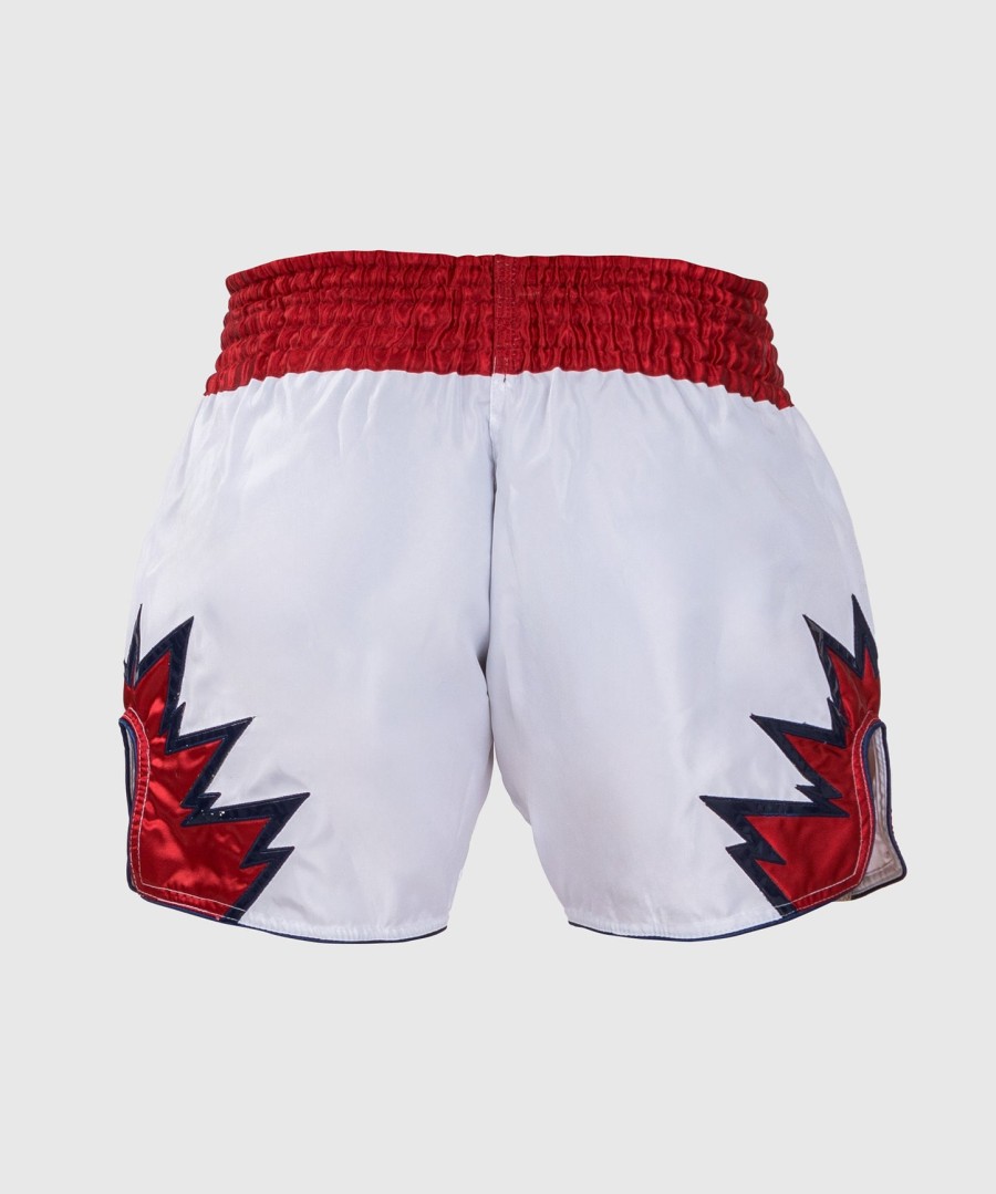 venum inferno muay thai shorts - hvitrød