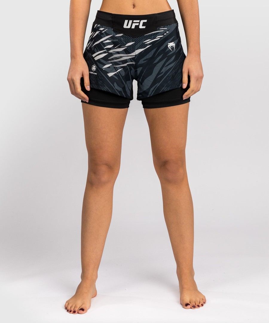 ufc fusion av venum authentic fight night dame kampshorts - svart