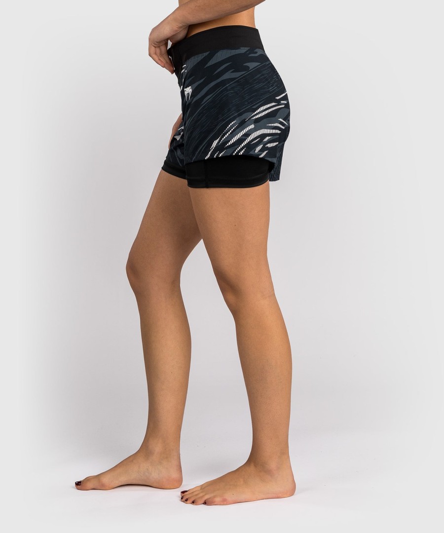 ufc fusion av venum authentic fight night dame kampshorts - svart