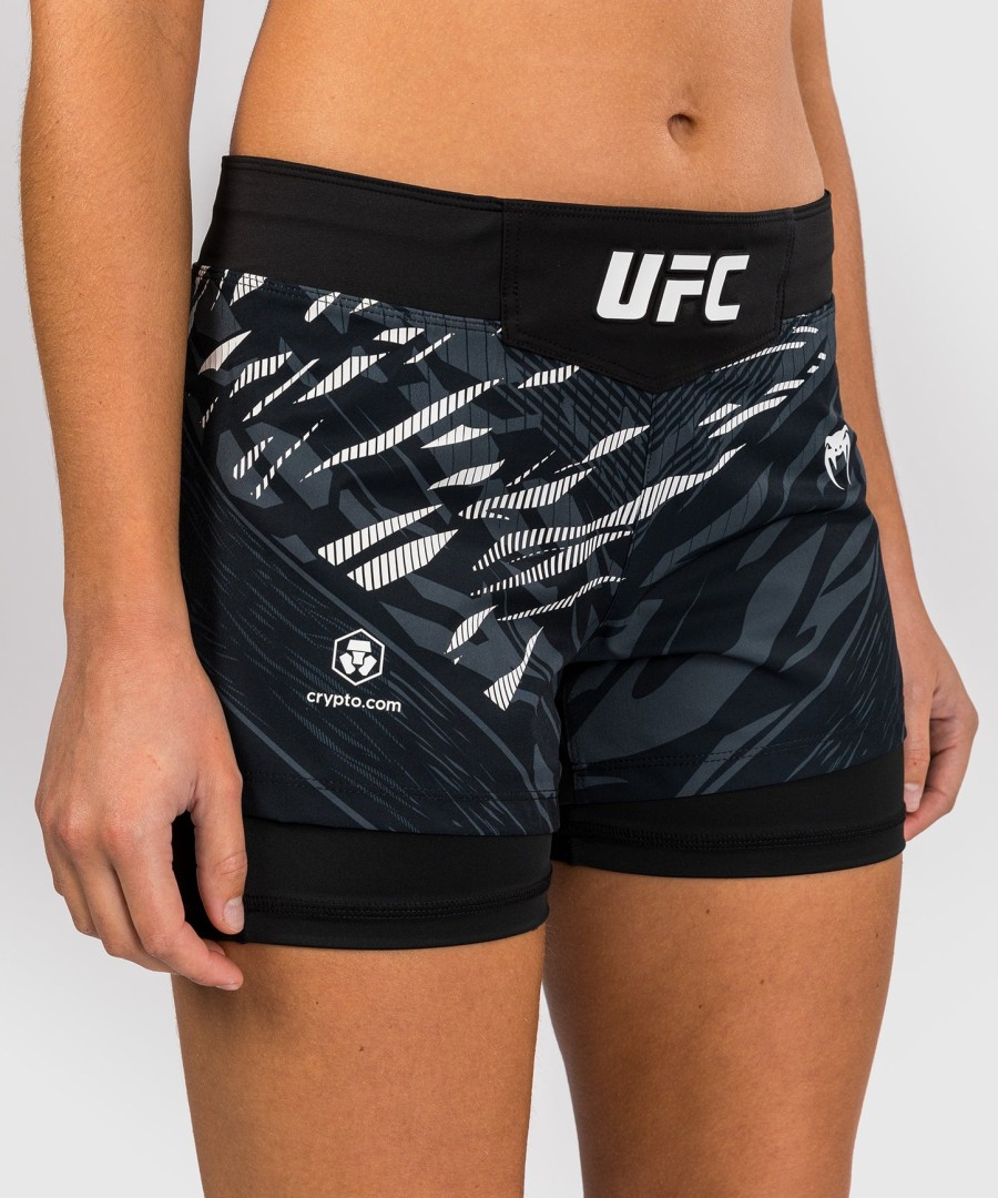 ufc fusion av venum authentic fight night dame kampshorts - svart