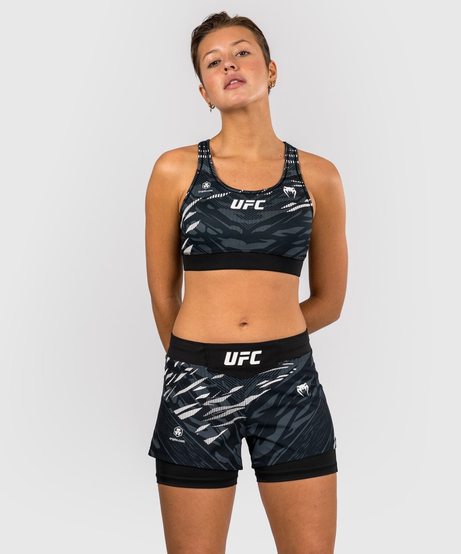 ufc fusion av venum authentic fight night dame kampshorts - svart