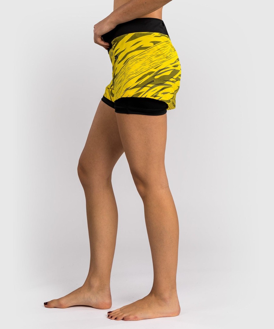 ufc fusion av venum authentic fight night dame kampshorts - gul