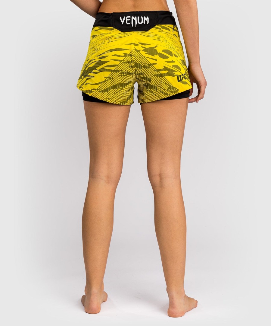 ufc fusion av venum authentic fight night dame kampshorts - gul