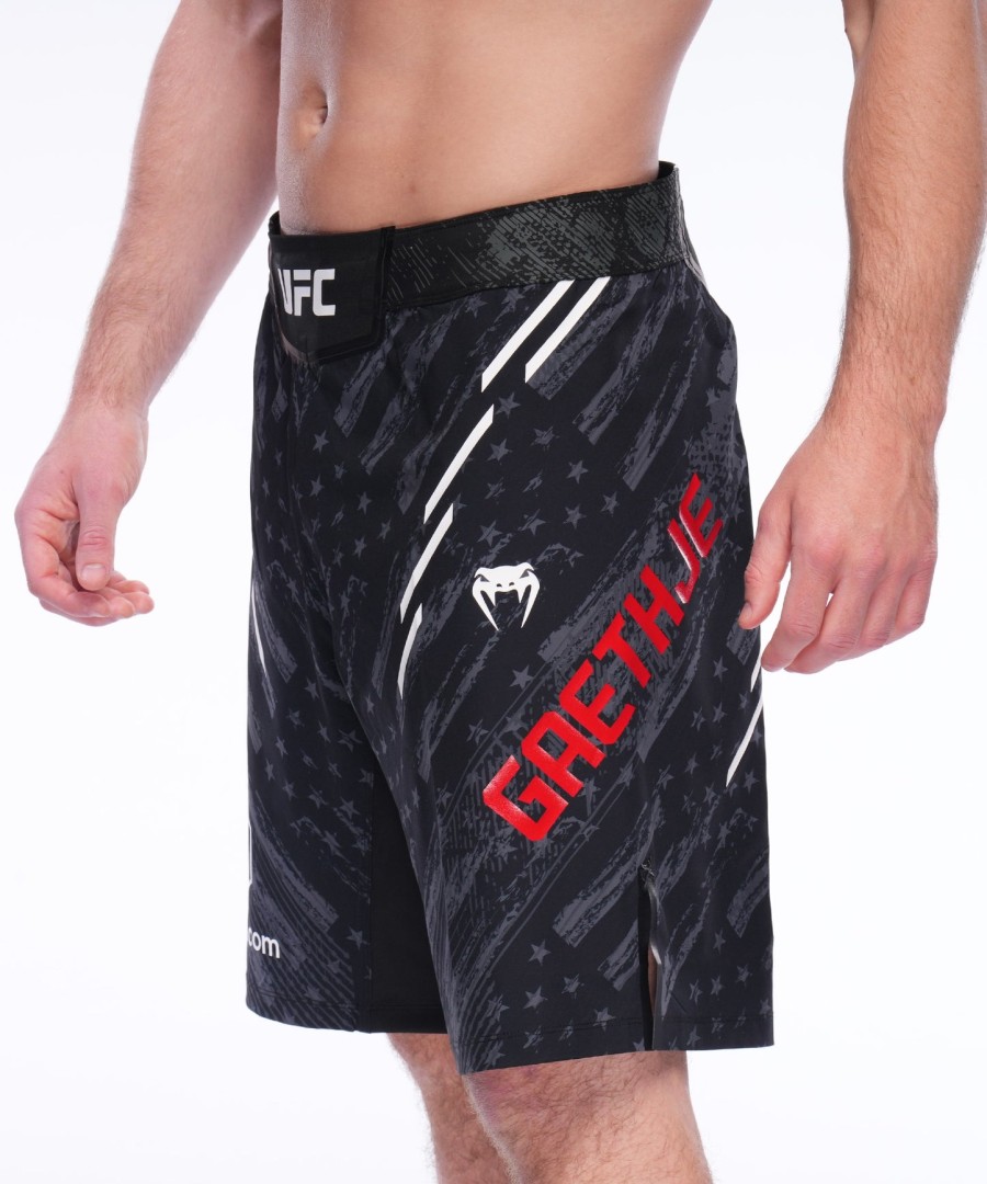 menn ufc uovertruffen av venum black justin gaethje kampshorts