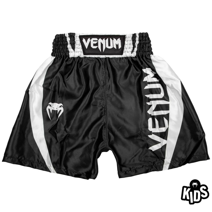 venum elite bokseshorts for barn - svarthvit