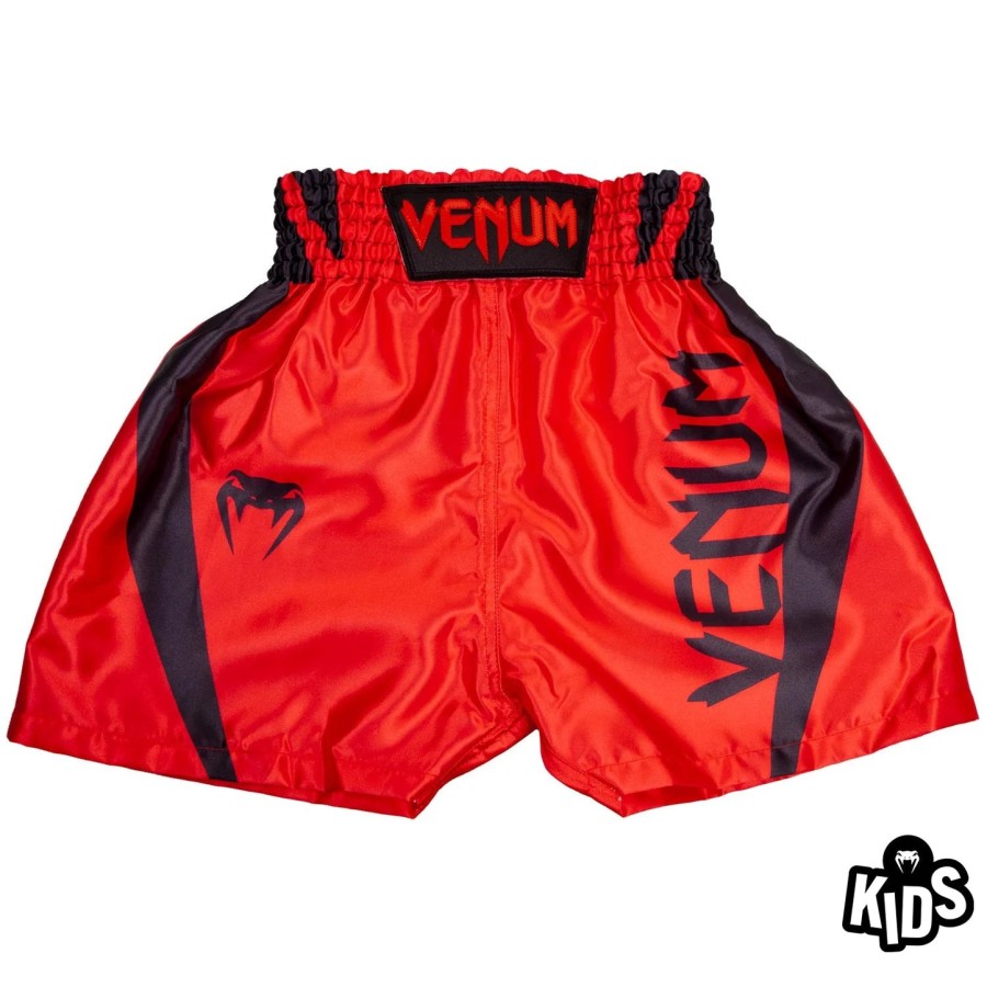 venum elite bokseshorts for barn - rødsvart